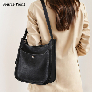 <span class=keywords><strong>Borsa</strong></span> Quadrata Semplice in Vera Pelle con Tasca Interna con Cordoncino, <span class=keywords><strong>Borsa</strong></span> a Tracolla in Pelle di Vacchetta per Donna, Stile Giapponese da <span class=keywords><strong>Postino</strong></span> - Product Image 2