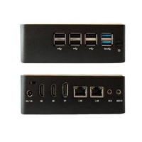 Mini PC Intel N100 CPU DDR4 RAM SSD 8 USB 3 Ports d'affichage 4K Boîtier métallique Ventilateur intelligent Maison