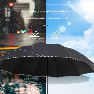 Parapluie publicitaire double pour homme Ten-Bone, 70 % manuel, pliable, motif imprimé - Vente en gros et dropshipping - Product Image 3