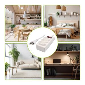 Multiprise brésilienne <span class=keywords><strong>avec</strong></span> <span class=keywords><strong>interrupteur</strong></span> à 3 voies et <span class=keywords><strong>prise</strong></span> à fusible, produit de <span class=keywords><strong>prise</strong></span> et de fiches électriques - Product Image 3