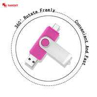 Unidad Flash USB giratoria Otg tipo C de alta velocidad Memory Stick Custom 8Gb 16Gb 32Gb 64Gb 128Gb Pen Drive con interfaz USB 3,0