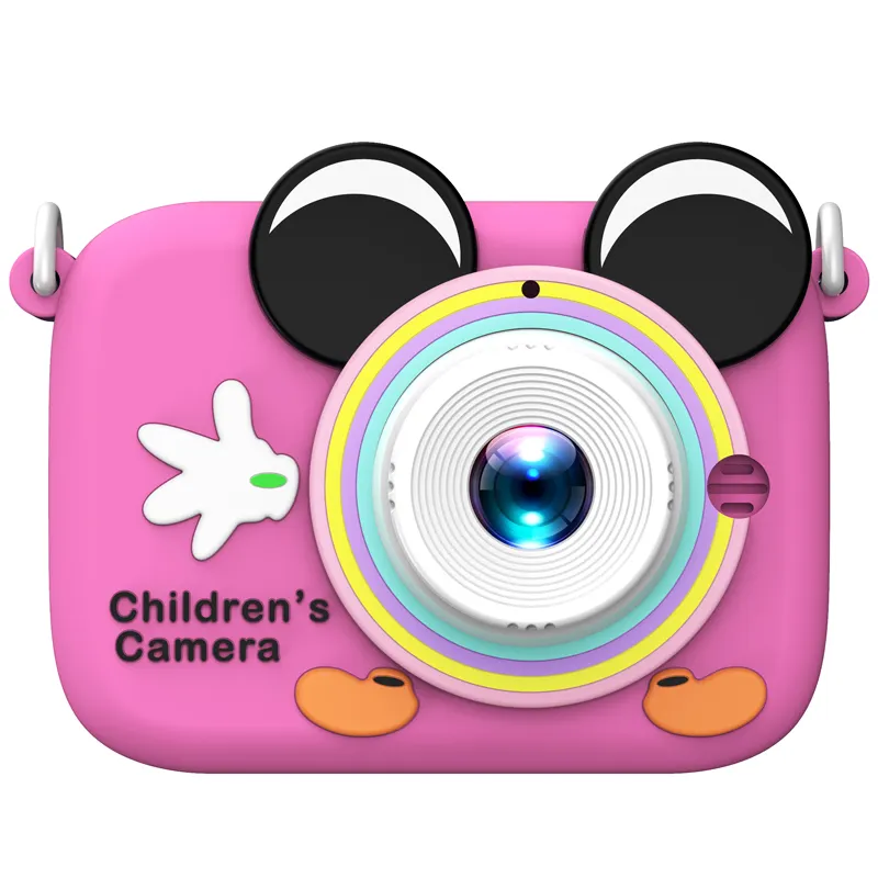 Mini Smart Kids Camara 1080P Gravação de vídeo embutida vários jogos e molduras criativas para presentes para meninos e meninas