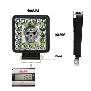 4 pouces Crâne LED Lumières pour Voiture Offroad 12V 24V Work Lights Bar Spot pour Off Road 4x4 Truck SUV ATV Jeep Tractor Driving Lights - Product Image 3