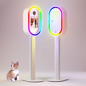 Máquina de fotomatón portátil ovalada de nueva tendencia 2024 Compre una máquina de fotomatón con anillo de luz RGB - Product Image 6