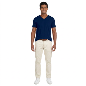 Colección Verano 2026: Camiseta de Algodón Peinado 100% con Cuello Redondo y Estampado Personalizado para Hombre, Ajuste Holgado, Calidad Premium - Product Image 1