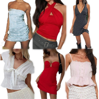 Lot de robes vintage de créateur, vêtements de luxe neufs de marque en stock, conditionnés en conteneurs et en balles, faible MOQ