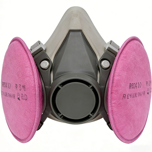Mascarilla de Media Cara de Alta Eficiencia CF6200 con Filtro de Algodón Rosa P100, <span class=keywords><strong>Respirador</strong></span> Reutilizable <span class=keywords><strong>para</strong></span> <span class=keywords><strong>Pintura</strong></span> y Seguridad Industrial - Product Image 1