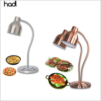 Chauffe-plats électrique de luxe Hadi, buffet moderne en acier inoxydable, lampes de table infrarouges pour hôtels, restaurants, simple ou double
