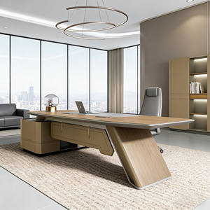 Bureau de direction de luxe en forme de L avec chaise, bureau de direction, <span class=keywords><strong>table</strong></span> de bureau, bureau de patron - Product Image 1