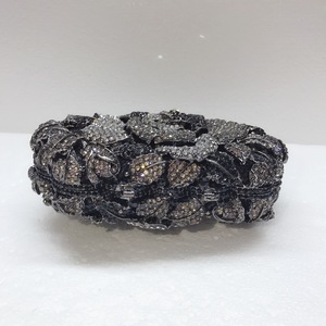 Flower hollow diamond evening banchetto borsa di cristallo borsa da donna pochette - Product Image 4