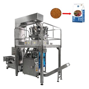 Machine d'emballage verticale automatique pour aliments pour chiens, repas pour chats, granulés d'engrais, étiquetage <span class=keywords><strong>de</strong></span> sachets en plastique, scellage <span class=keywords><strong>de</strong></span> sacs <span class=keywords><strong>de</strong></span> haricots, emballage <span class=keywords><strong>de</strong></span> riz - Product Image 1