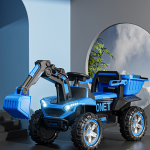 Excavatrice à batterie 12V pour enfants de 2 à 8 ans avec télécommande, excavatrice 3 en 1, bulldozer et pelle rétro, <span class=keywords><strong>jouet</strong></span> à monter - Product Image 6