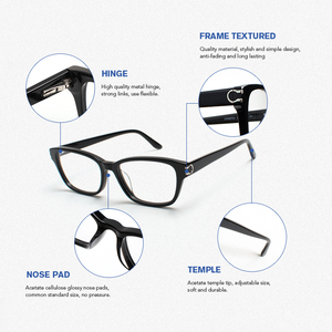 Omelle Tốt Nhất Cổ Điển Màu Xanh Ngăn Chặn Ánh Sáng Chống Phản Quang Kính Mắt Trực Tuyến Vogue Phong Cách Cho Máy Tính Sử Dụng - Product Image 6