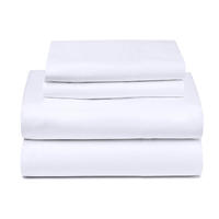 4PCS 100% Coton égyptien de luxe 250TC Ensembles de literie à carreaux jacquard Ensemble de housse de couette