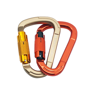 Di alta qualità a forma di D moschettone vendita calda di roccia arrampicata a scatto gancio di blocco strumento di fabbrica prezzo all'ingrosso per campeggio all'aperto escursioni - Product Image 1