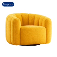 Fauteuil lounge incurvé moderne, fauteuil minimaliste confortable pour la maison, fauteuil pivotant inclinable pour la réception, le salon, l'hôtel, l'atelier, l'entrée