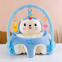 Fauteuil d'apprentissage pour bébé et tout-petit, en peluche douce, avec support, design vaisseau spatial, fonction nid et fonction canapé, jouet Playmate