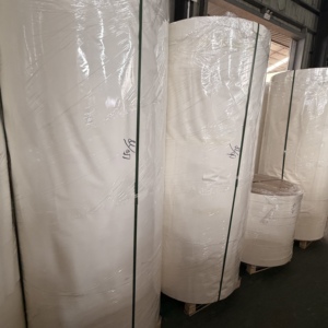 Papier de base blanc enduit de PE, biodégradable, prêt à l'emploi en vrac, matière première pour fonds de gobelets imprimés en offset - Product Image 3