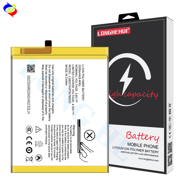 Lithium Ion Lithium Polymer Batteries Li3822T43P3h786032 2200mAh 3.8V for ZTE Blade D6 V6 X7 Replacement Mobile Phone Battery