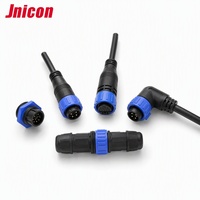 Konektor Push Lock Sirkular Sudut Kanan Tahan Garam M25 UL94-V0 IP67 Soket Steker Jantan Betina untuk Paket Baterai Lithium BMS