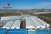 Tenda Gudang Aluminium Alloy 30x50m, Penyimpanan Industri, Sementara, Tahan Air, Portabel untuk Gudang dan Pameran