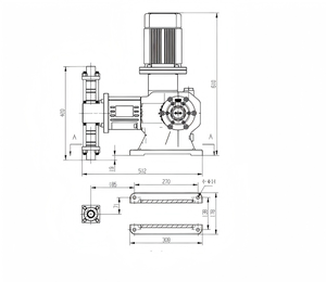 Pompe doseuse à membrane à piston résistante aux acides |   Compteur numérique proportionnel automatique avec connectivité Wi-Fi - Product Image 3
