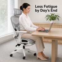 Sillas de oficina ergonómicas al por mayor con sistema de soporte lumbar, tela transpirable de alta elasticidad, respaldo alto, certificación BIFMA CE EN1335, personalizables
