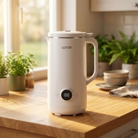 Machine à lait végétal multifonctionnelle allemande de petite taille pour la maison, 600 ml, format familial, pour lait de soja et de noix, en cuivre pur, prix d'usine