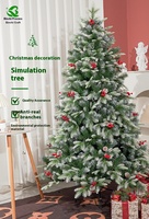 Hoogwaardige Kerstbomen Met Gepersonaliseerde Dennenappels Rood Fruit Display Direct Verkoop Etalage Winkelcentrum Decoraties