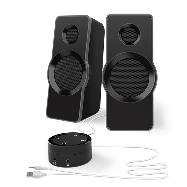 AUDMIC S-218 Portable Multimedia Speaker Home 2.0 Ch Computer Speaker Cd USB Players Turntable Black Plastic and Audio Music
