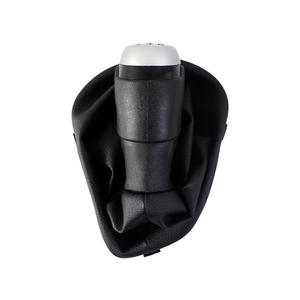 Couvercle de levier de vitesse en cuir pour Renault Megane Clio II, Transmission manuelle à 5 vitesses, conception ergonomique, noir - Product Image 2