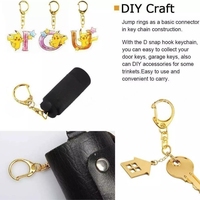 Fermoir de homard en forme de D en métal crochet de clé 50mm porte-clés porte-clés pour fournitures de bricolage