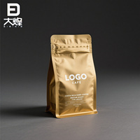 Emballage de café personnalisé, pochette à fond plat, emballage en poly de sac à fond plat, sacs en mylar zip-lock anti-odeur