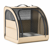 Bolsa de Transporte Multifuncional para Mascotas YAOYUE, Mochila de Viaje Transpirable de Tela Oxford con Malla para Perros y Gatos