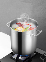 Grand équipement de restauration Commercial en acier inoxydable, cuiseur à Induction, ensemble de marmite de cuisine électrique, marmites à soupe et à bouillon