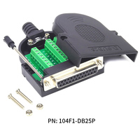 Connecteur mâle/femelle sans soudure D-SUB DB25, prix d'usine, adaptateur de carte de dérivation pour Module de Signal Terminal