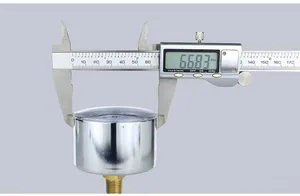 Manómetros de agua de 2,5 pulgadas de alta calidad 2,5-100kpa Manómetro de alta presión Manómetro de sello de diafragma