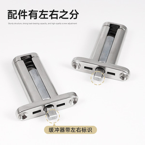 Quick Release Dressing Table Hinge Zinc Alloy Cold Rolled Steel Soft Closing Flush Mount Jewelry Box Cabinet Door Hinge GN110 - Product Image 4