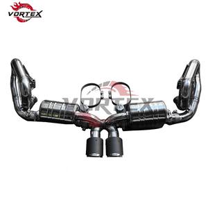 Système d'échappement Catback à soupapes en acier inoxydable Vortex pour Porsche 911 Carrera 991/991.1/991.2 GT3 4.0L 2015-2018 Installation facile - Product Image 1