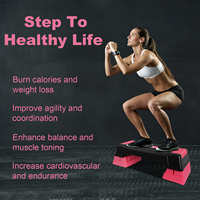 IUNNDS Multifonctionnel Aérobie Fitness Étape Plates-formes Rythme Ouverture Fermeture Saut Équipement D'exercice pour L'entraînement Physique