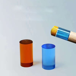 Puntas de taco de billar de vidrio transparente de colores, piezas de repuesto duraderas para tacos de billar - Product Image 2
