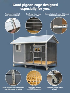 Buiten geïsoleerde, hittebestendige, anti-schok duivenhok, grote ren- en kweekduivenkooi, meerdere maten - Product Image 6