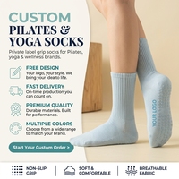 Chaussettes de yoga antidérapantes à volants et motif personnalisé pour femme, idéales pour la danse, le barre et le Pilates, en tricot avec grip en silicone pour le sport