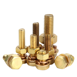 น็อตทองเหลืองคุณภาพสูง Din 933 8.8 10.9 เกรด Astm A325 และสกรูหัวหกเหลี่ยมพร้อมเกลียวเต็ม - Product Image 6