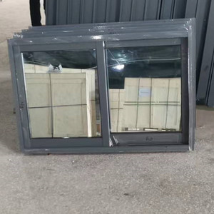Hermoso diseño precio barato ventanas corredizas de aluminio de doble acristalamiento con vidrio reflectante gris - Product Image 3