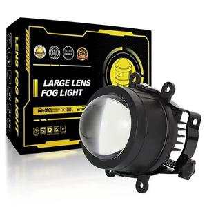 Para <span class=keywords><strong>Suzuki</strong></span> <span class=keywords><strong>Baleno</strong></span> <span class=keywords><strong>2021</strong></span>, Lente de Proyector Bi-LED de 3 Pulgadas para Faros Antiniebla, Lámpara Antiniebla de 3 Colores, Soportes Múltiples para Adaptación para Nissan y Honda - Product Image 1