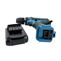 Perceuse à percussion à deux vitesses et trois fonctions à haute efficacité, outil électrique à moteur à balais, prise en charge OEM, modèle de commerce extérieur, ensemble de batteries