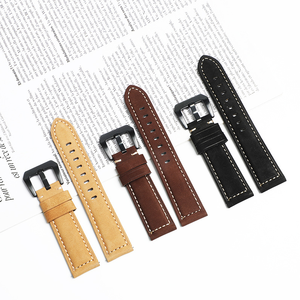 Correa de Reloj de Cuero Crazy Horse para Hombre, Estilo Rústico, 22mm 24mm 26mm, Compatible con Panerai - Product Image 2