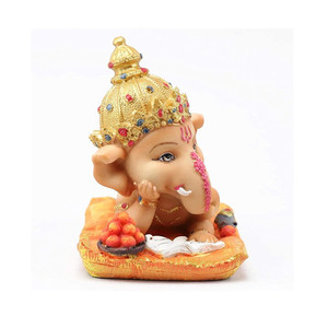 Nhựa thủ công mỹ nghệ <span class=keywords><strong>Ganesh</strong></span> bức tượng thần tượng cho trang trí nội thất nhỏ Ganesha tượng - Product Image 2
