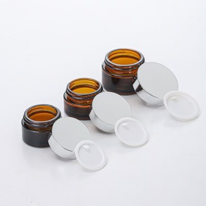 Wholesale Eco-friendly Leak-proof 30g Cosmetic Jar 5g 10g 15g 20g 30g 50g 60g Face Cream Jar Empty Amber <b>Containers</b> Plastic - Product Image 4